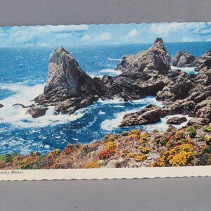 Vintage Postcard - Rocky Shores Oregon Coast - Continental Card